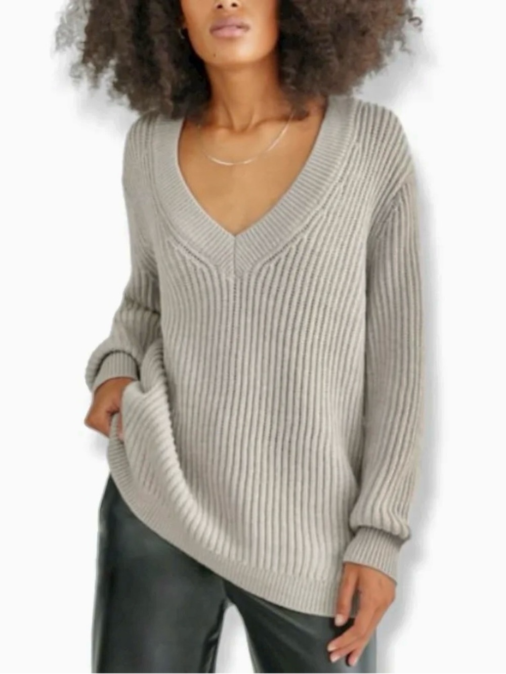 Aritzia Babaton Roger Merino Wool Sweater Oversized 2XS
